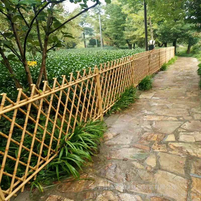 河道防护竹节篱笆不锈钢仿竹子栏杆仿竹子围栏草地仿竹护栏仿竹篱笆生产厂家