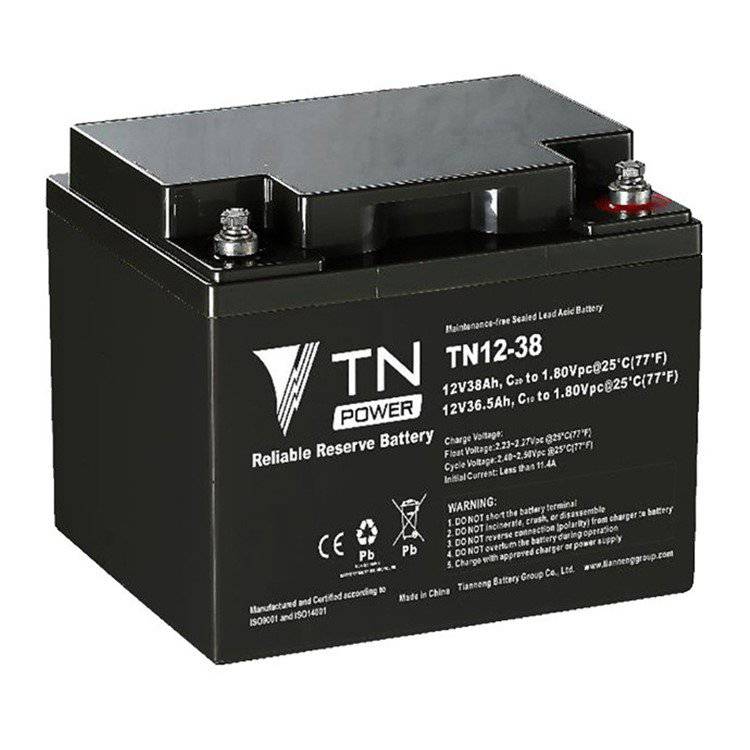 TNPOWER蓄电池TN12-3812V38AH机房UPS/EPS不间断电源免维护系列