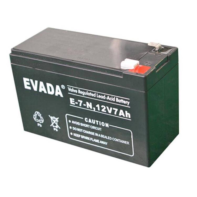 EVADA蓄电池E-7-N12V7AH电梯设备电动喷雾器用