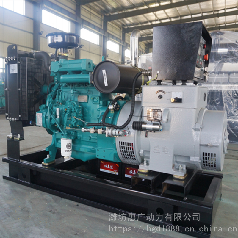 潍柴国三70KW柴油发电机组WP3ND82E310 可配套500焊机设备