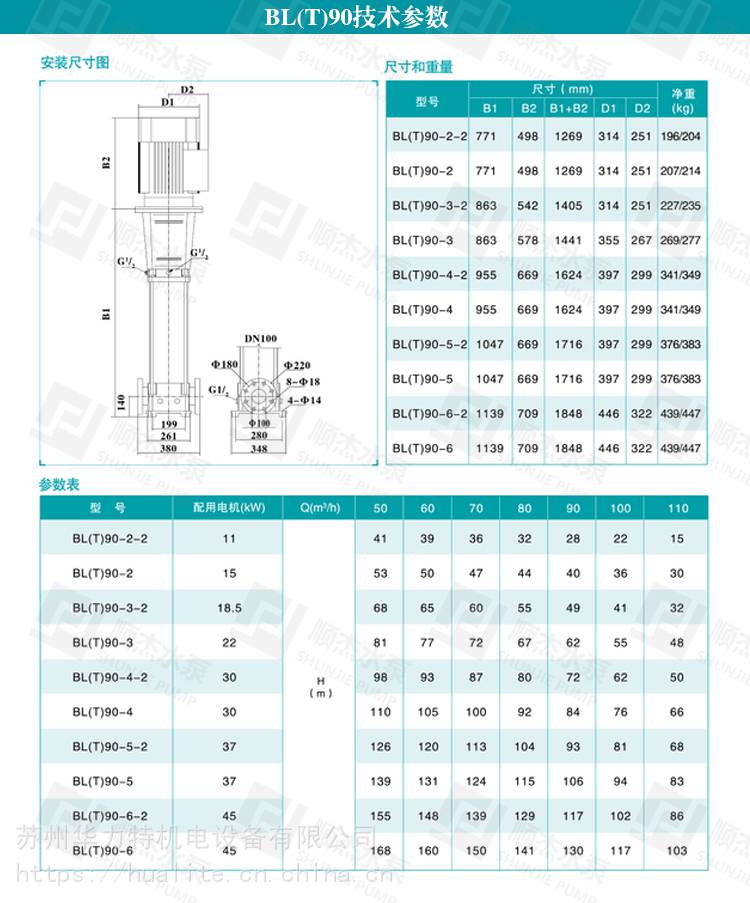 新界泵业BL/T12-16立式不锈钢多级离心泵增压泵工业抽水泵变频泵