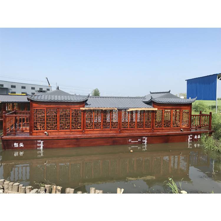 诸城潍河公园水上用餐的水库游船楚歌制造