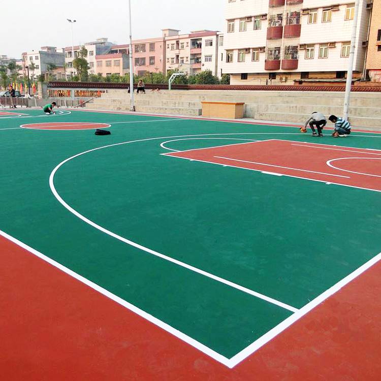 【辽宁辽阳网球场地面翻新室外塑胶球场建设图