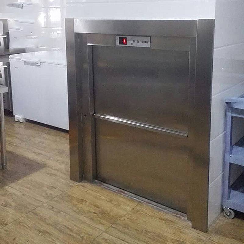 酒店上菜电梯曳引式二三层传菜机超静音小型杂物货梯