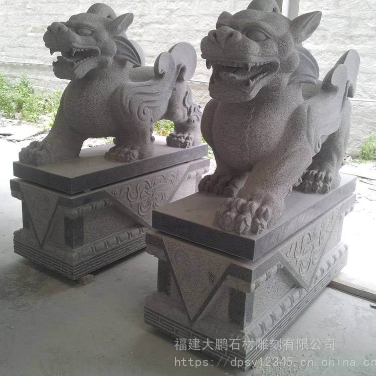 惠安石雕貔貅看的图片石雕动物门墩