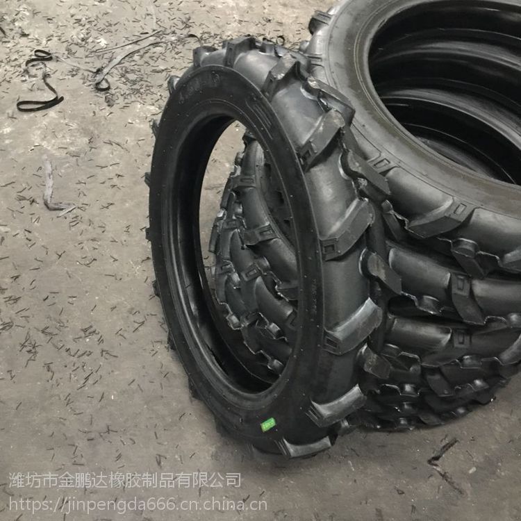 又高又窄的拖拉机改装打药机轮胎450-19人字花纹轮胎450-19