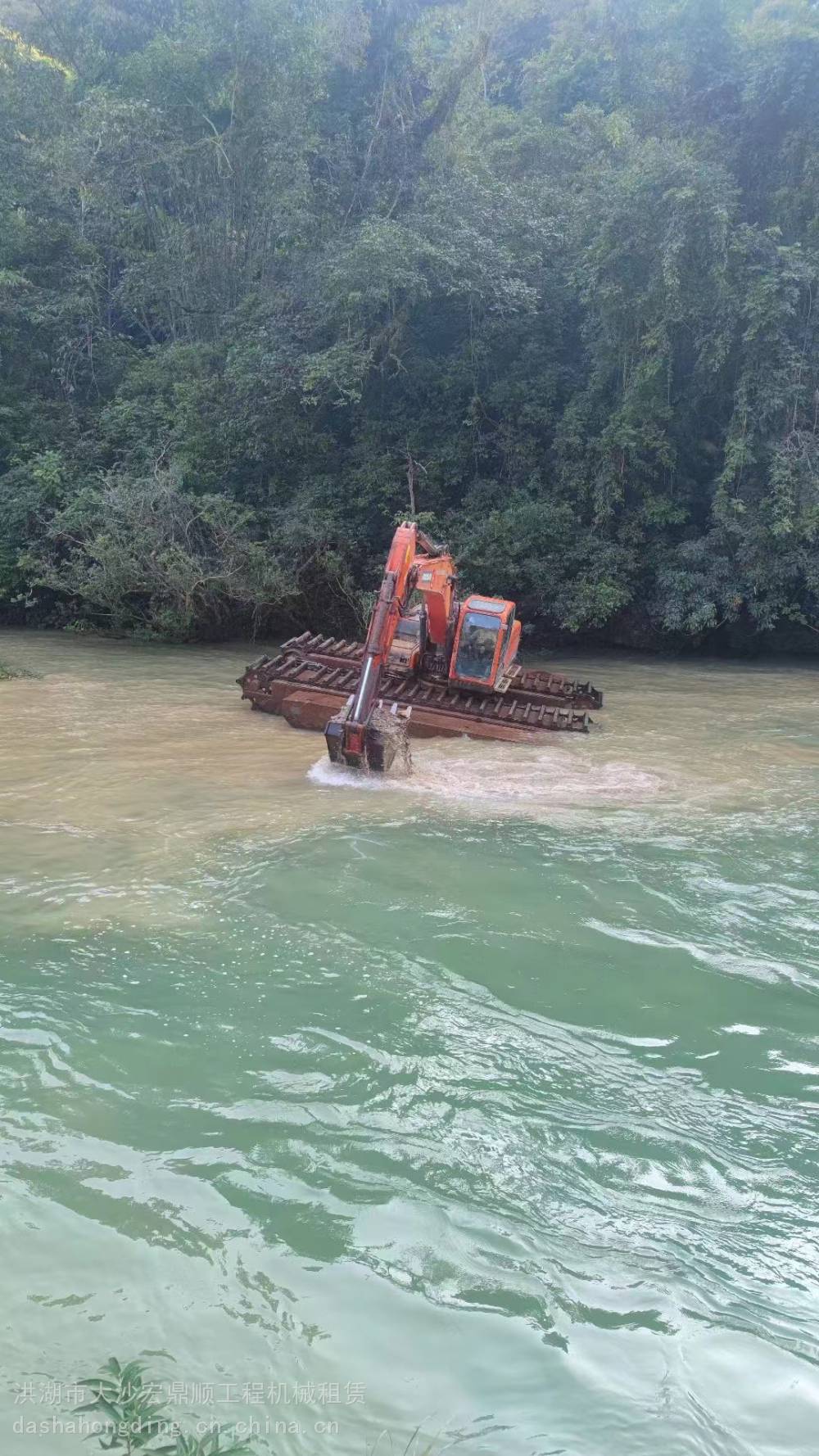 温州清淤船挖机租赁多少钱