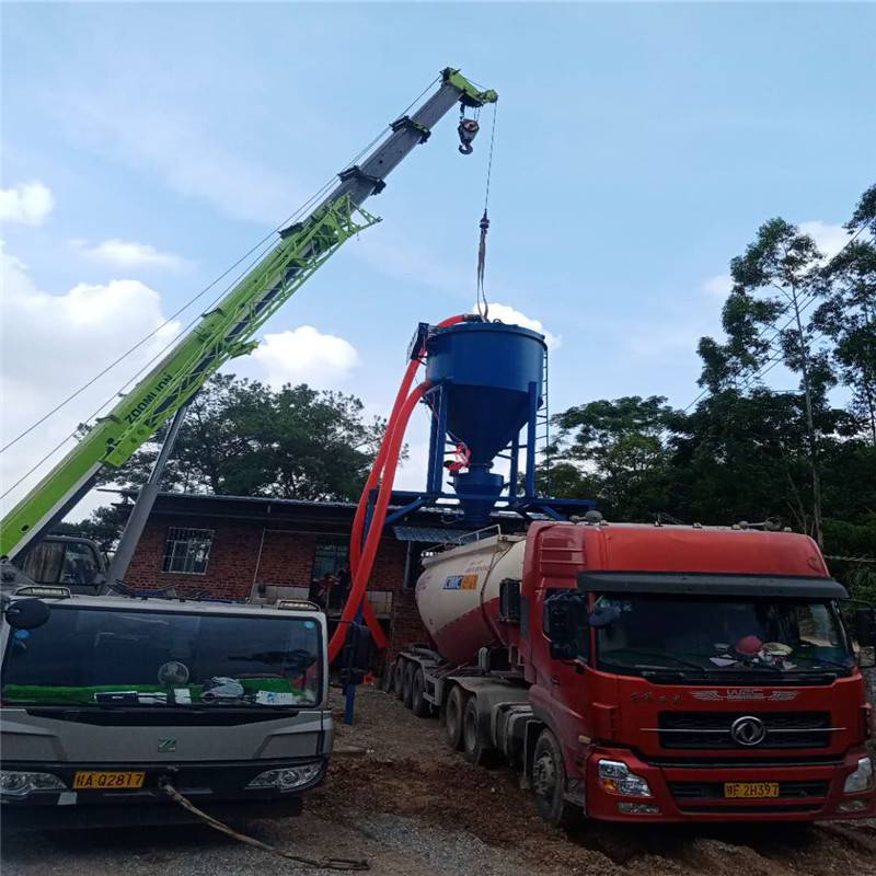 負壓吸灰氣力輸送機粉煤灰裝車氣力輸送機移動式粉料裝車吸灰機