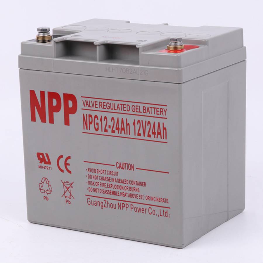 NPP蓄電池NPG12-24Ah耐普膠體太陽能12V24AH直流屏配電柜