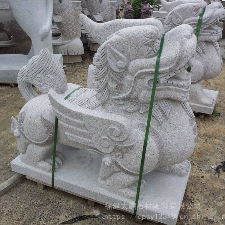 惠安石雕貔貅工艺品图片酒店门口雕塑