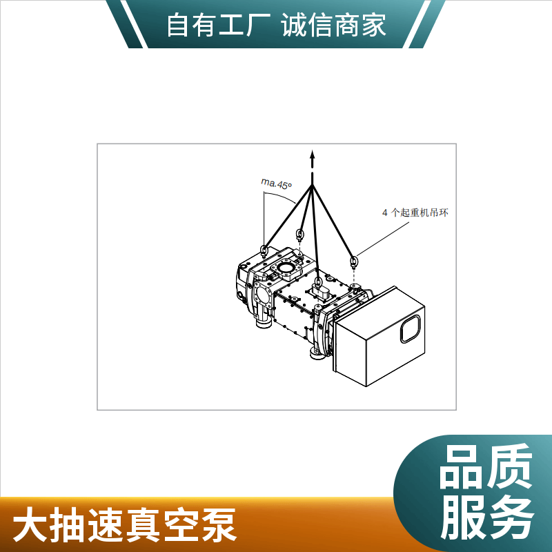 工业用SCREWLINE系列风冷螺杆泵 大抽速卧式真空泵