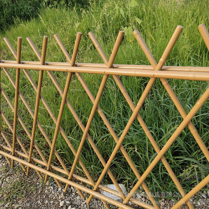 精欧不锈钢竹篱笆仿真竹篱笆河道防护竹节篱笆围栏公园仿竹篱笆围栏