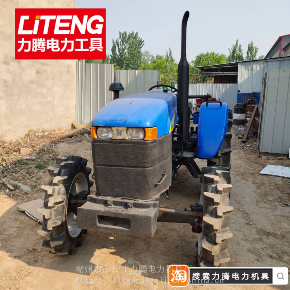 上海50拖拉机绞磨纽荷兰704二手拖拉机绞磨改装大吨位二手拖拉机牵引机价格