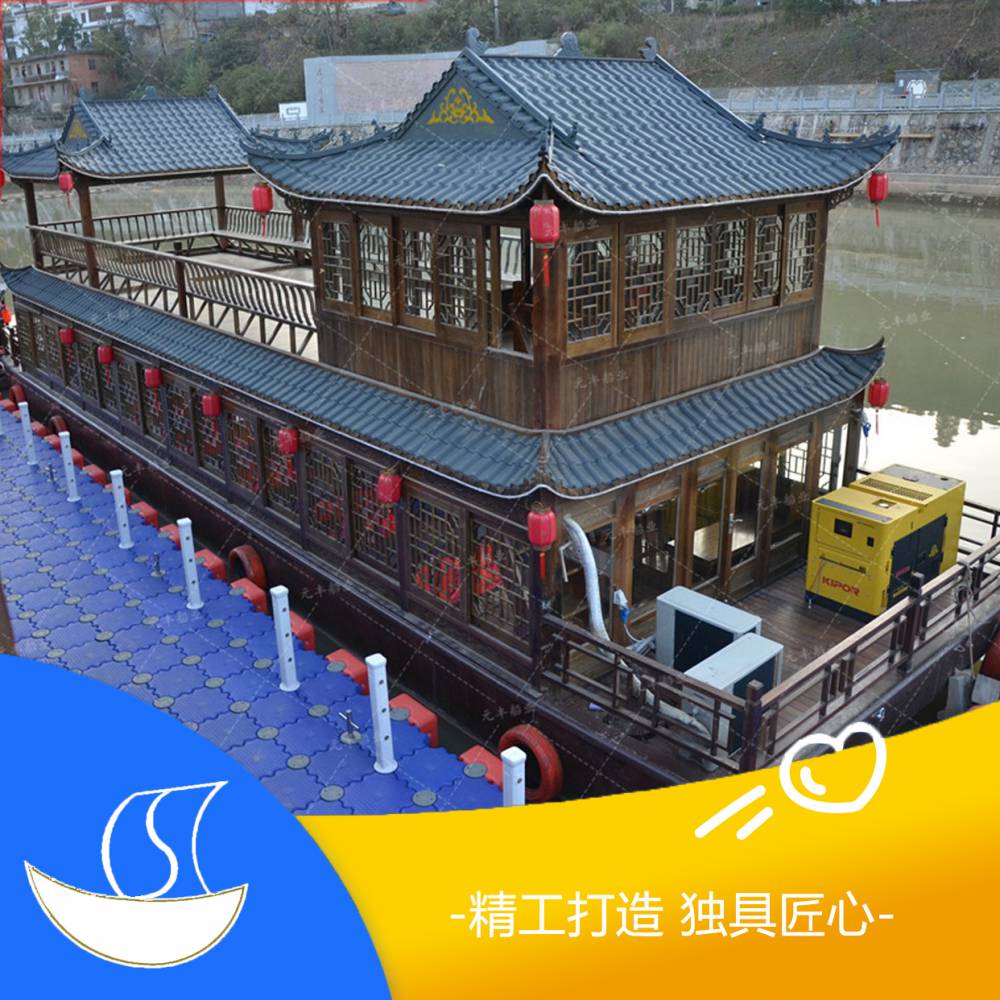 金华东阳横店影视城景区定做餐饮的画舫船厂家直销
