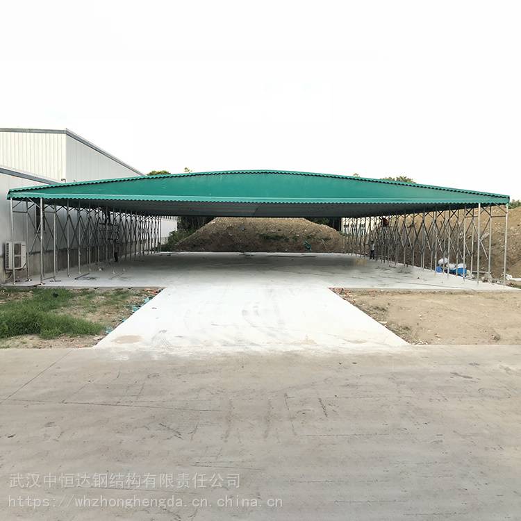 中恒达大跨度推拉雨棚移动折叠帐篷适用于工地球场等欢迎订购