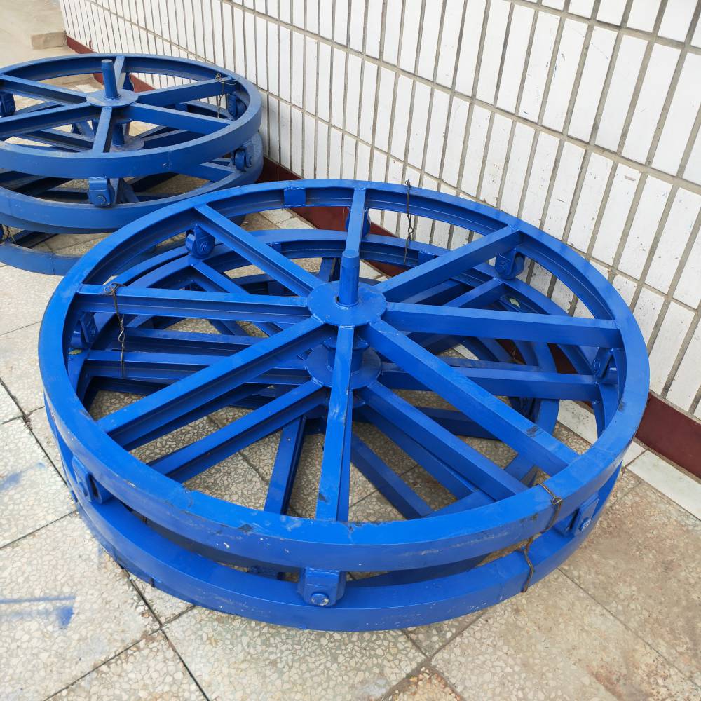 加强加厚电力槽钢式放线盘卧式电缆放线盘钢丝绳导线旋转支架