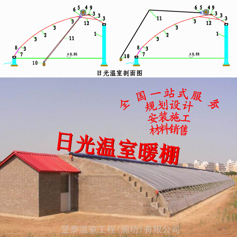 日光大棚椭圆管大棚几字钢大棚薄膜大棚棉被暖棚昱泰温室设计生产建造