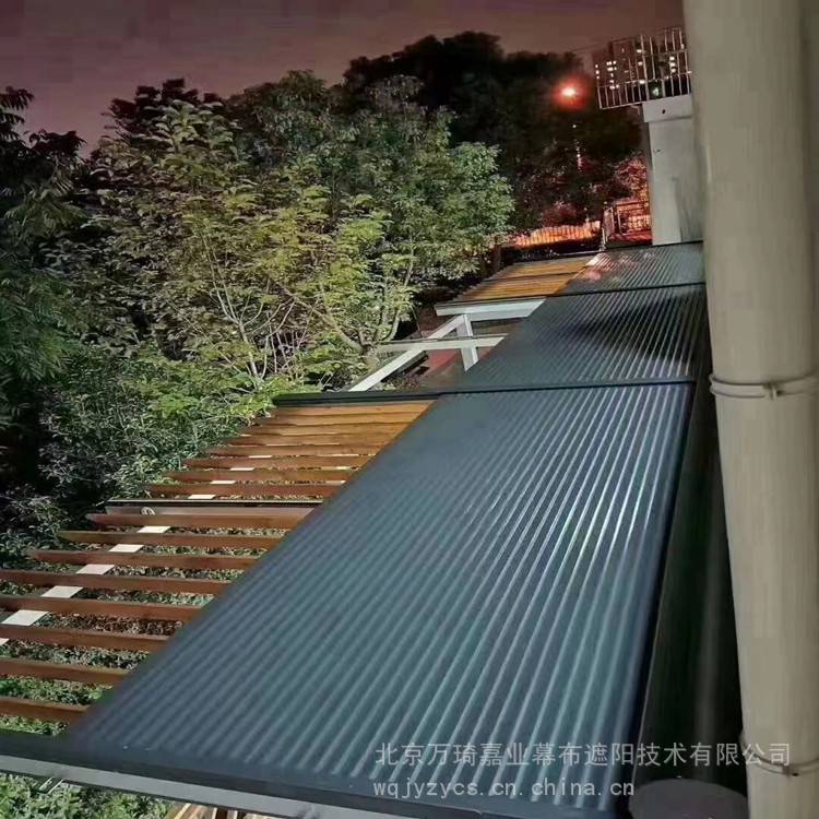 北京定做阳光房天幕棚/遮阳棚/玻璃顶隔热电动遮阳棚