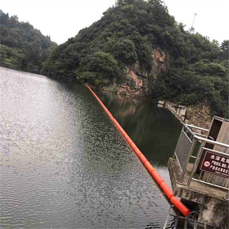 清江流域水库拦污浮漂筒长江上游水电站拦污装置浮桶厂家
