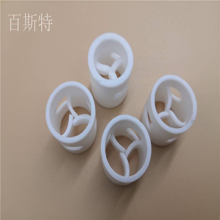 大量供应聚四氟乙烯鲍尔环PTFE填料化工环保分离材料