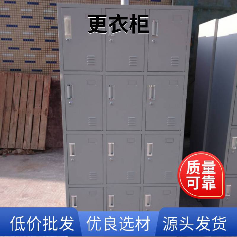 12门员工储物柜生产商双开门带锁置物柜图片