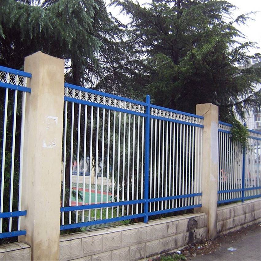 新农村建设护栏蓝白锌钢护栏组装式围栏全瑞厂家现货供应