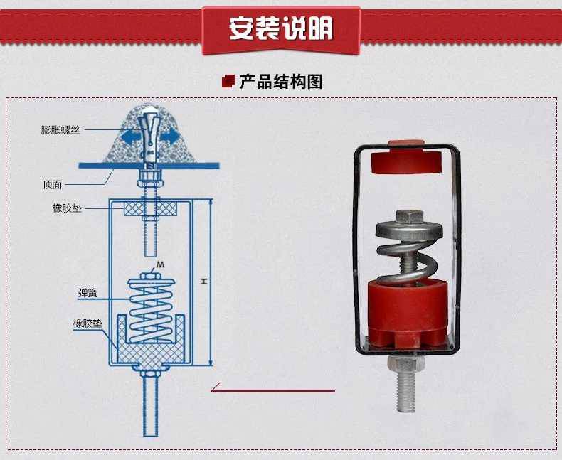 弹簧减震器安装图集图片