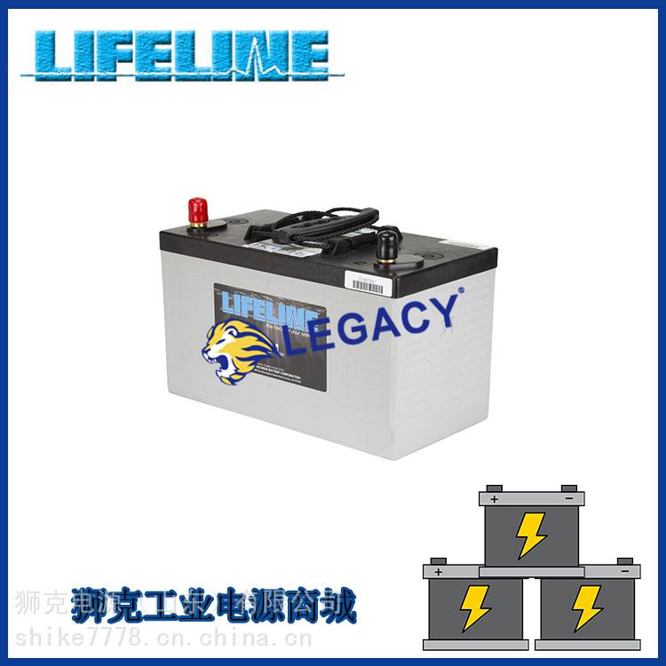 美国LIFELINE蓄电池GPL-31T启动型12V100AH风能发电系统