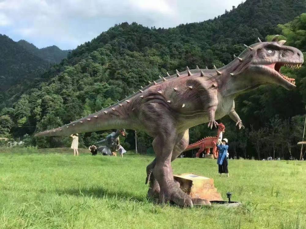 大型仿真侏罗纪恐龙模型出租5米迅猛龙制作出售