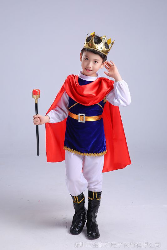 六一儿童节男童节目表演服装?国王王子童话故事扮演角色舞台剧服