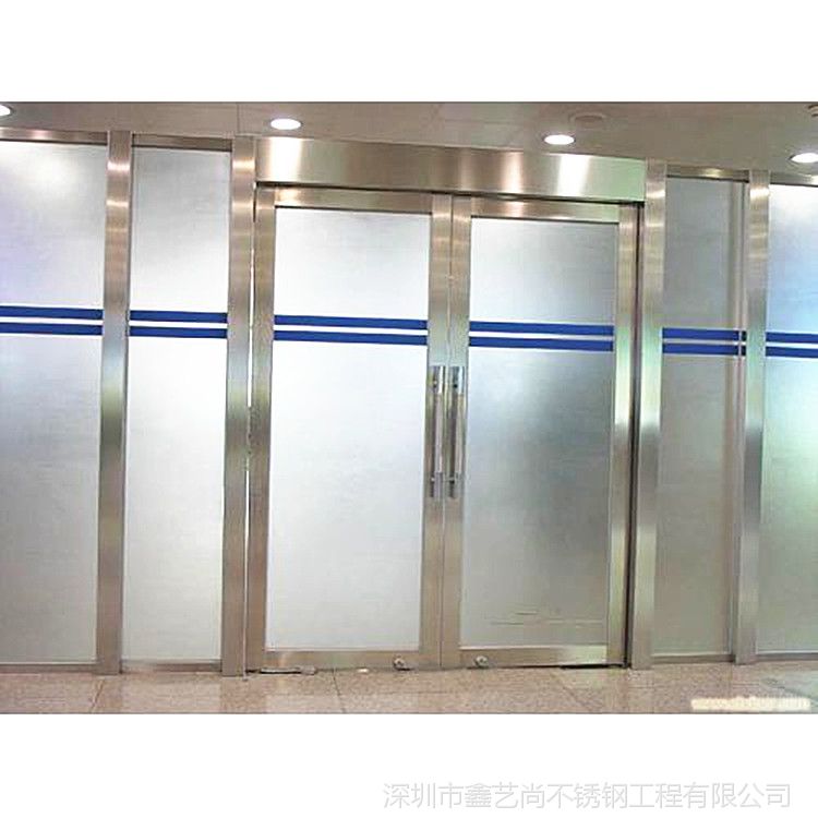 厂家直销定做有框玻璃门/不锈钢玻璃门爆款产品热卖 豪华美观大方