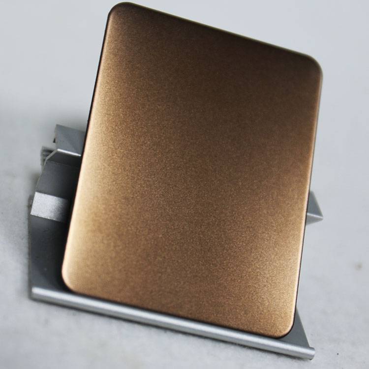 古铜色不锈钢现货板材喷砂古铜色厂家对样生产