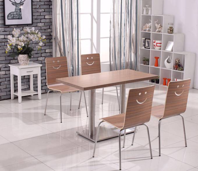 定制不锈钢桌椅 连体餐桌凳 食堂餐桌 大量销售 四人位餐厅餐椅