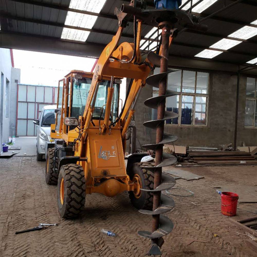 电线杆液压钻孔机 大型电线杆钻眼机 铲车打眼机价格 满发聚