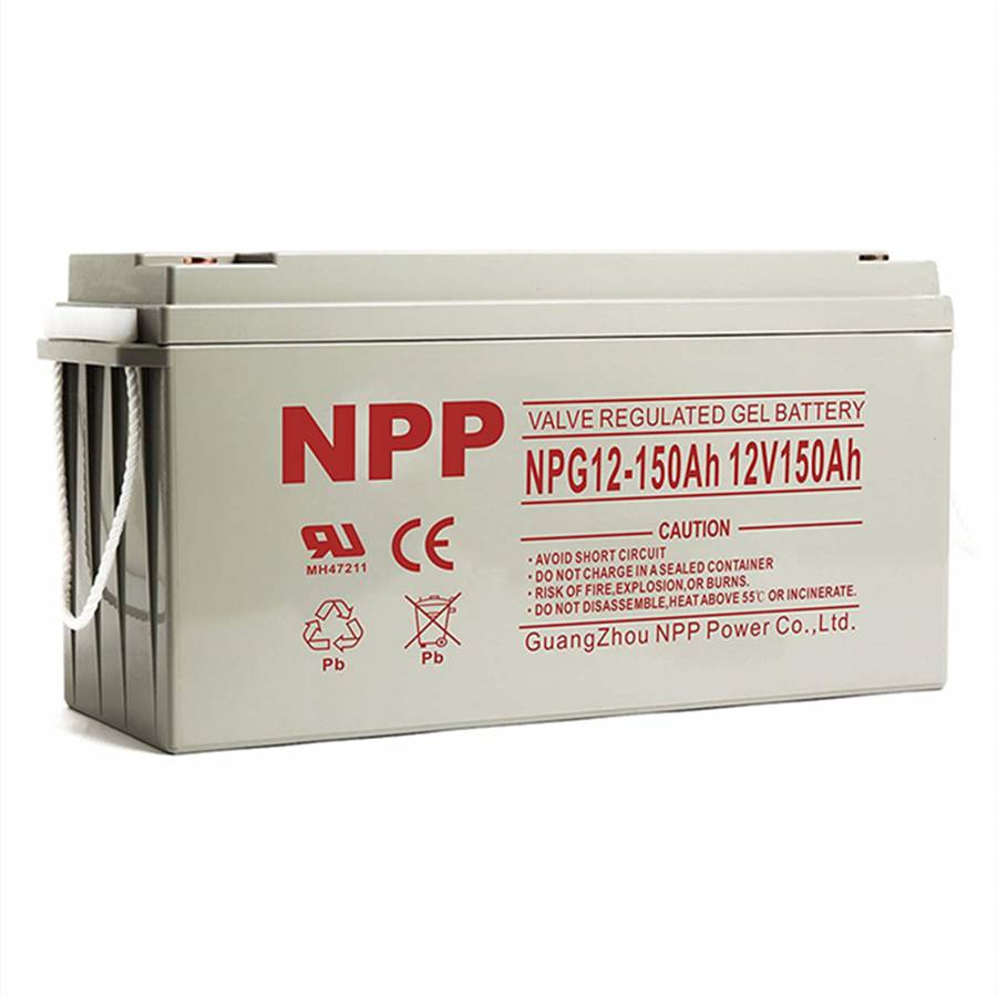 NPP蓄电池NPG12-150Ah耐普胶体太阳能12V150AH直流屏配电柜