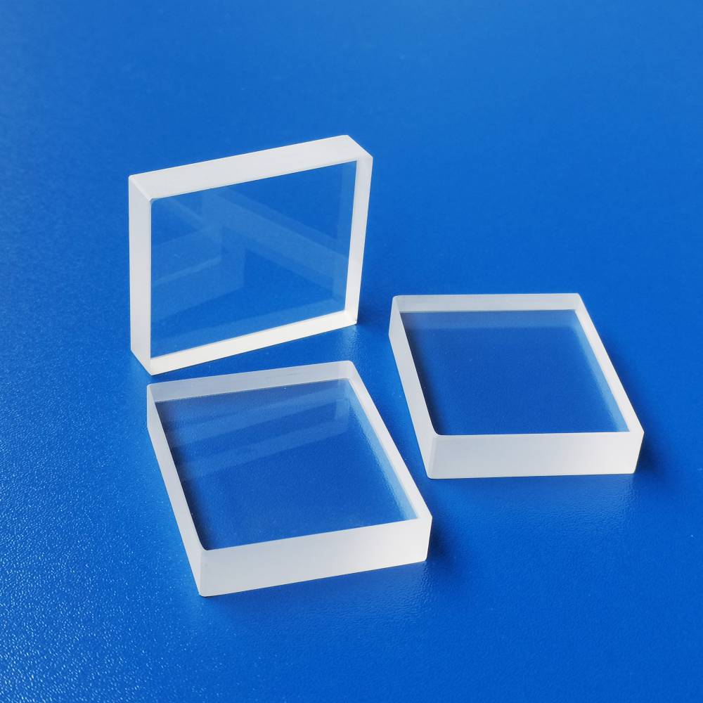 长方片JGS1超薄石英玻璃片薄片透紫外荧光检测可定制