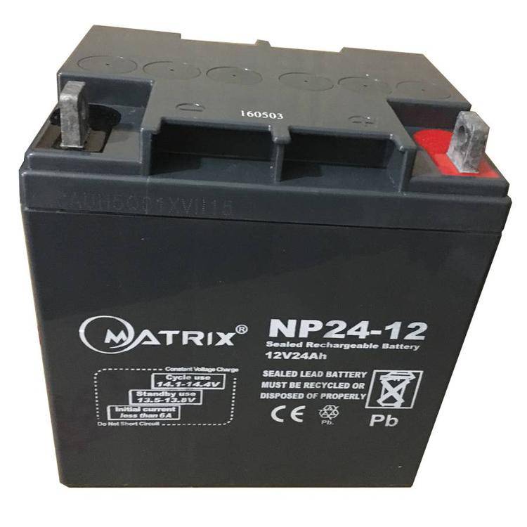 MATRIX蓄电池NP24-1212V24AH/10HR机房UPS/EPS应急电源