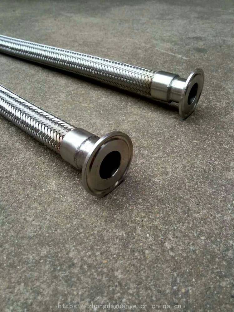 【中大管业快装接头酒厂用 波纹管不锈钢卡盘抱箍式卫生级波纹管】