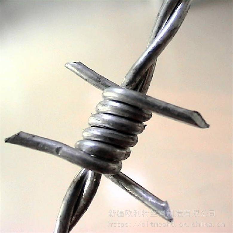 新疆欧利特丝网厂家直供镀锌双捻刺绳刺绳隔离网