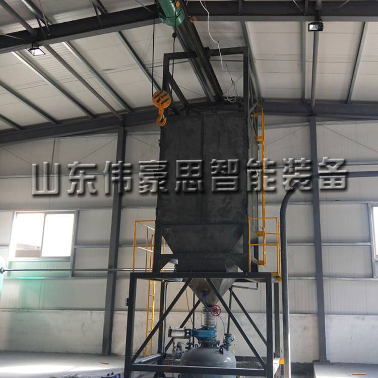 硫銨肥料噸袋拆包機設備無塵噸包破袋機工作流程