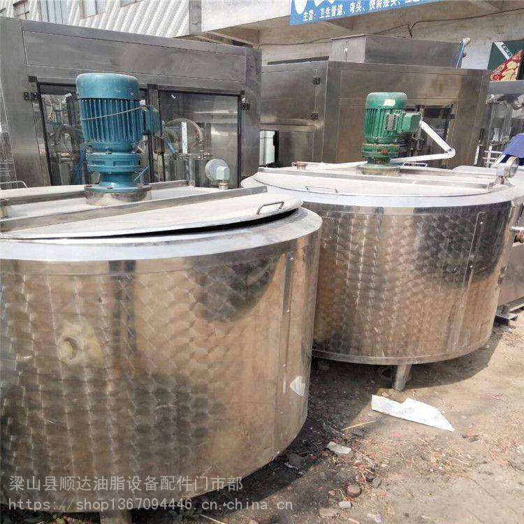 顺达供应二手顶天产乳品饮料500L不锈钢框式搅拌老化缸