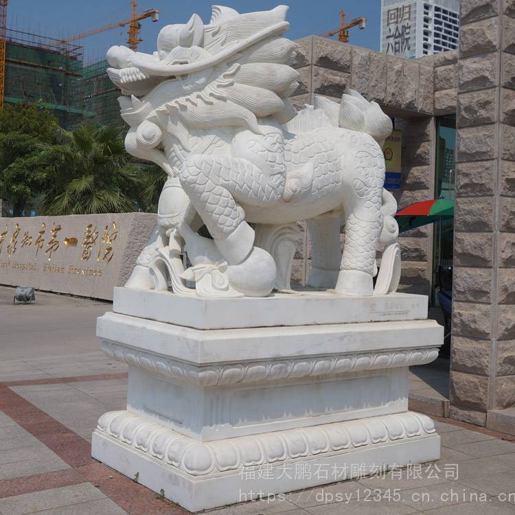 惠安石雕貔貅工艺品图片酒店门口雕塑