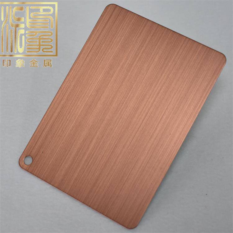 304/201现货彩色不锈钢紫铜板常规黑古铜库存不锈钢板销售