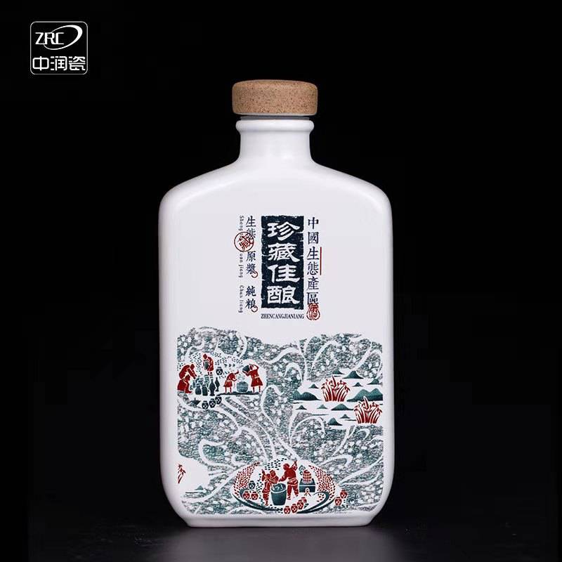 供应6斤中式陶瓷酒坛环保陶瓷酒坛