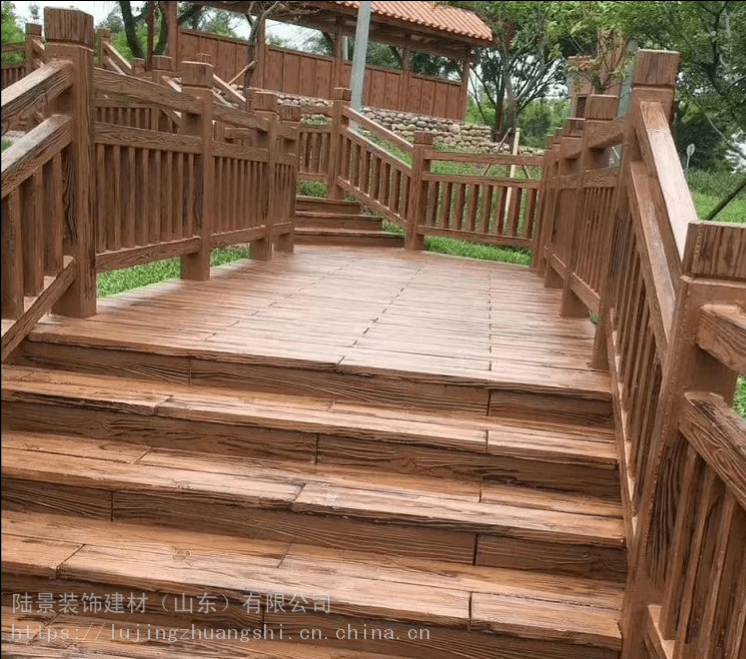 亳州水泥仿木踏步板保证品质水泥仿木汀步铺板