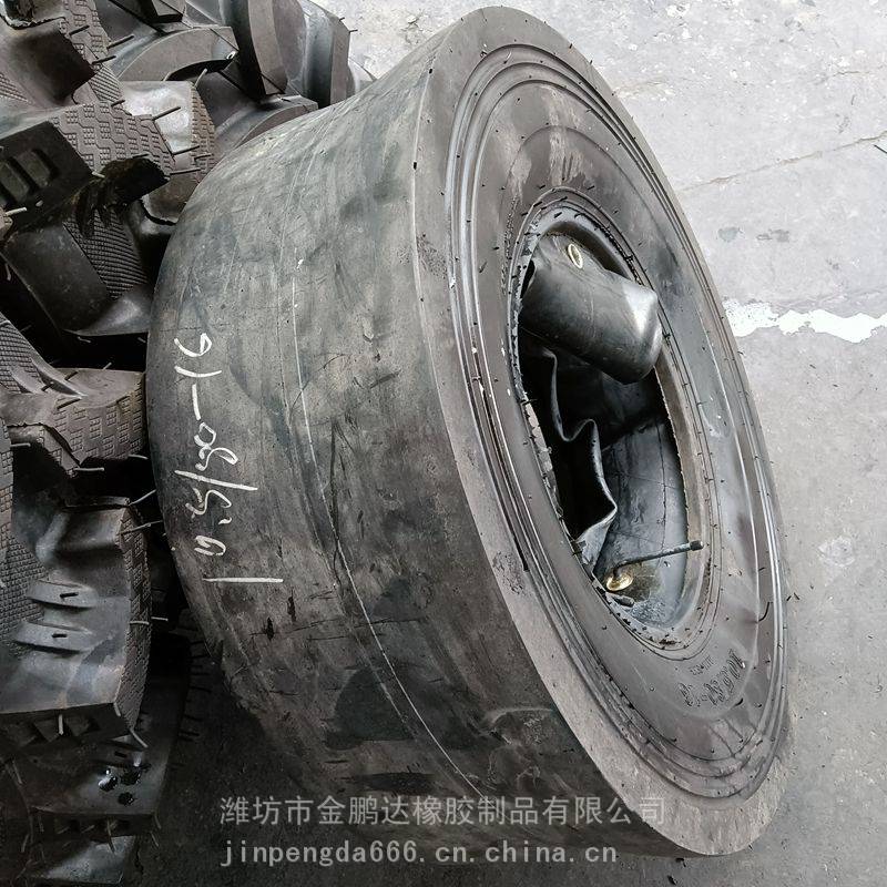 压路机工程轮胎105/80-16光面工程轮胎矿用矿井铲车轮胎