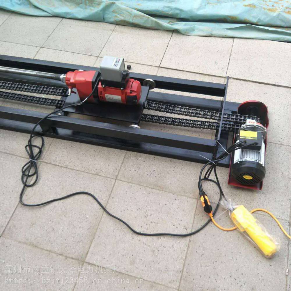 管道水平钻眼机 管道水平打孔机 管道过路钻孔机 天泽