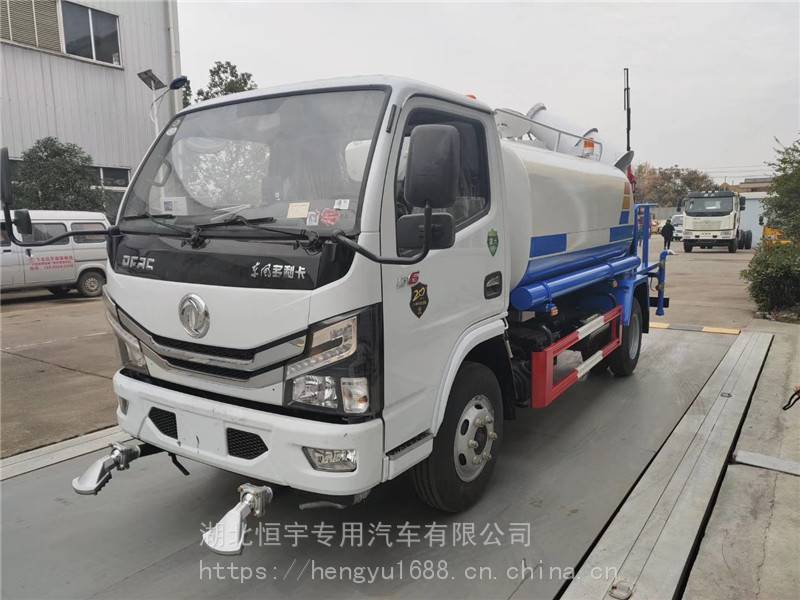 广东省国六东风多利卡小型蓝牌抑尘车5方多功能抑尘雾炮洒水车全国联保