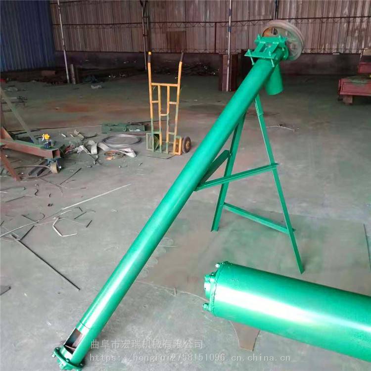 襄阳u型螺旋提升机定制电动不锈钢上料机有轴管式螺旋输送机