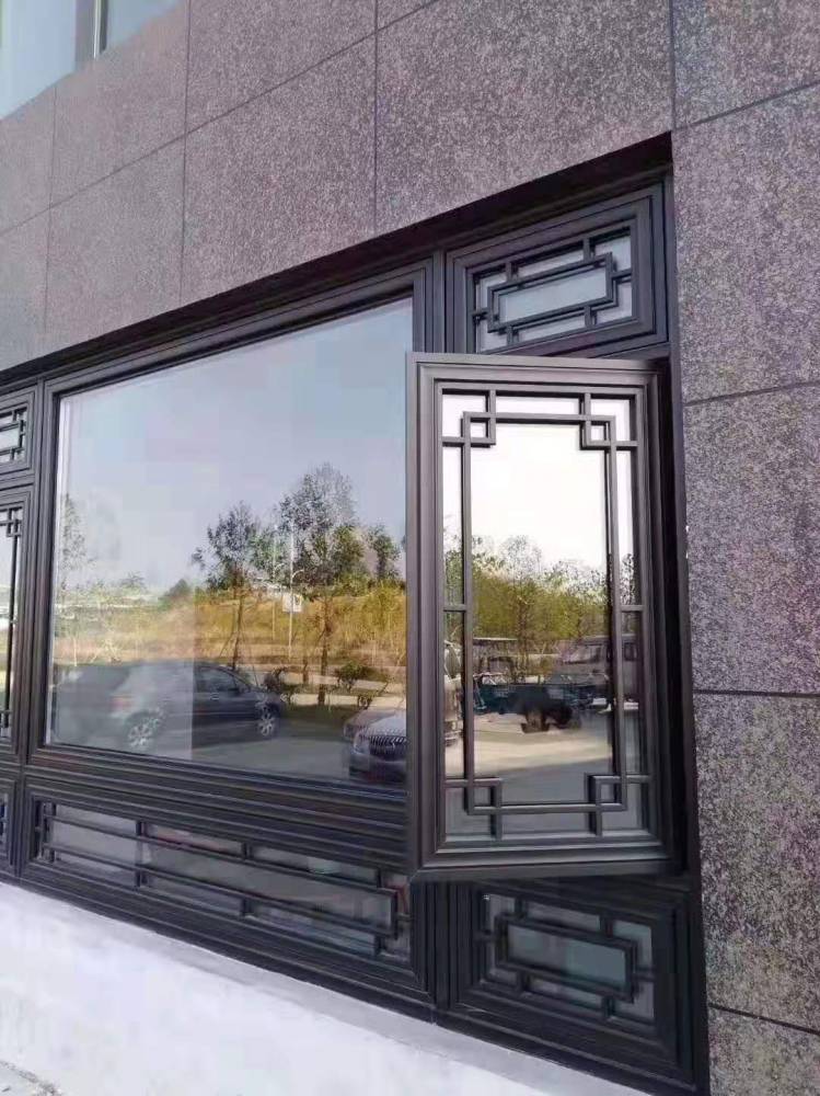 南京鸿森莱卡中式古典门窗 仿古断桥铝合金金属复古门窗 全国发货